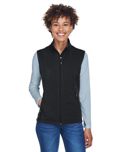CORE365 Ladies' Cruise Two-Layer Fleece Bonded Soft Shell Vest CE701W - Dresses Max