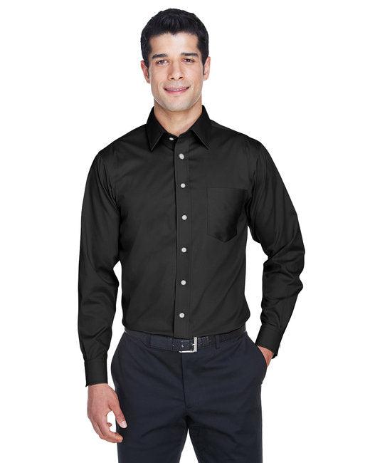 Devon & Jones Men's Tall Crown Woven Collection Solid Stretch Twill DG530T - Dresses Max