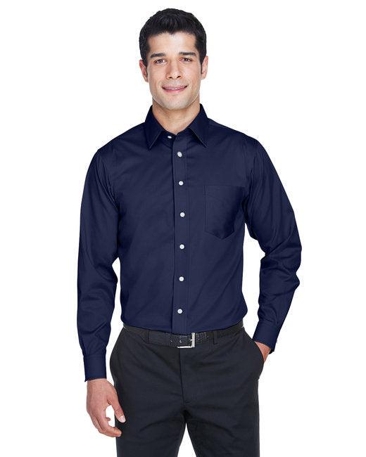 Devon & Jones Men's Tall Crown Woven Collection Solid Stretch Twill DG530T - Dresses Max