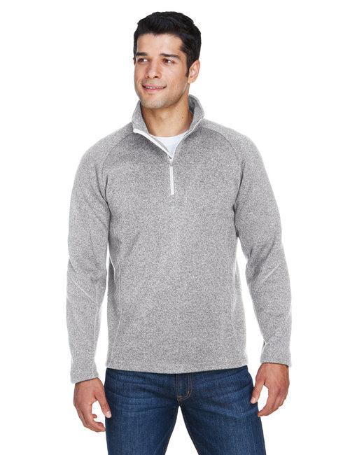 Devon & Jones Adult Bristol Sweater Fleece Quarter-Zip DG792 - Dresses Max