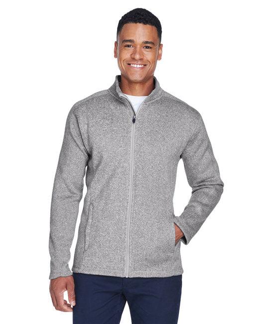 Devon & Jones Men's Bristol Full-Zip Sweater Fleece Jacket DG793 - Dresses Max