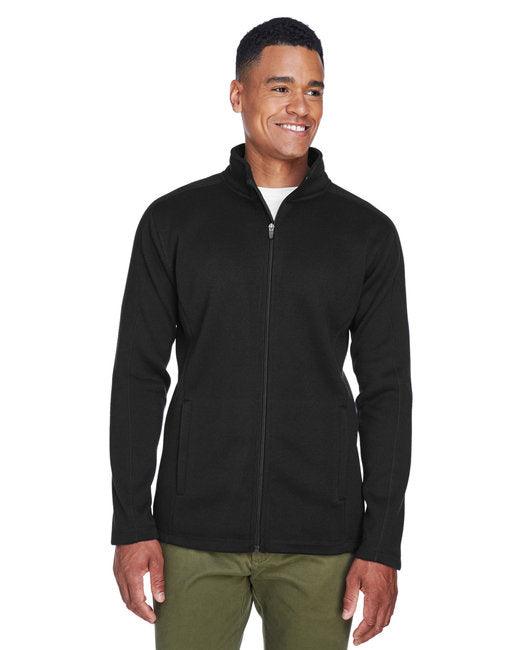 Devon & Jones Men's Bristol Full-Zip Sweater Fleece Jacket DG793 - Dresses Max