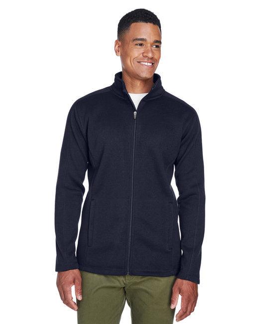 Devon & Jones Men's Bristol Full-Zip Sweater Fleece Jacket DG793 - Dresses Max