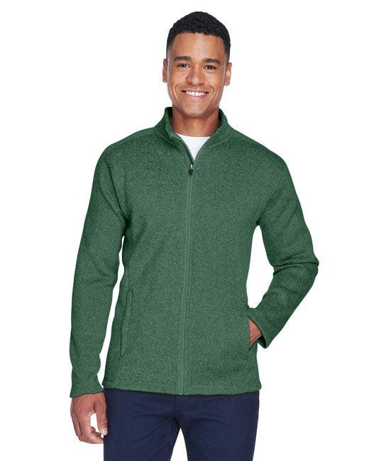 Devon & Jones Men's Bristol Full-Zip Sweater Fleece Jacket DG793 - Dresses Max