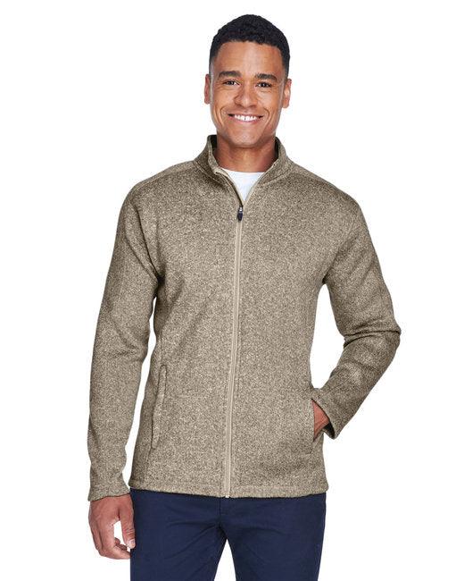 Devon & Jones Men's Bristol Full-Zip Sweater Fleece Jacket DG793 - Dresses Max