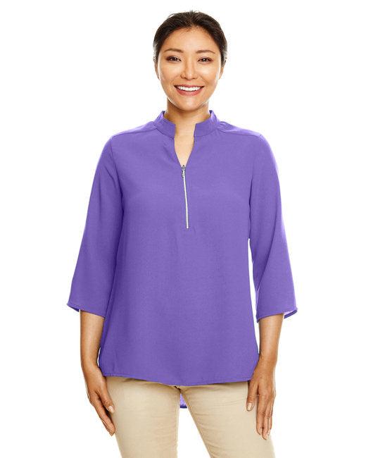 Devon & Jones Ladies' Perfect Fit 3/4-Sleeve Crepe Tunic DP611W - Dresses Max