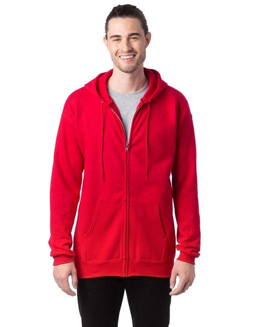 Hanes Adult 9.7 oz. Ultimate Cotton 90/10 Full-Zip Hooded Sweatshirt F280 - Dresses Max