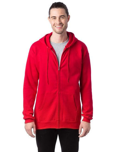 Hanes Adult 9.7 oz. Ultimate Cotton 90/10 Full-Zip Hooded Sweatshirt F280 - Dresses Max