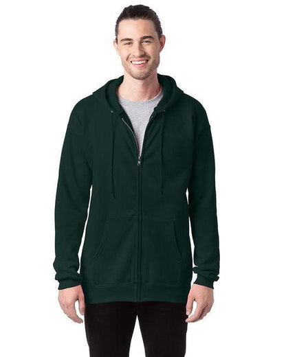 Hanes Adult 9.7 oz. Ultimate Cotton 90/10 Full-Zip Hooded Sweatshirt F280 - Dresses Max