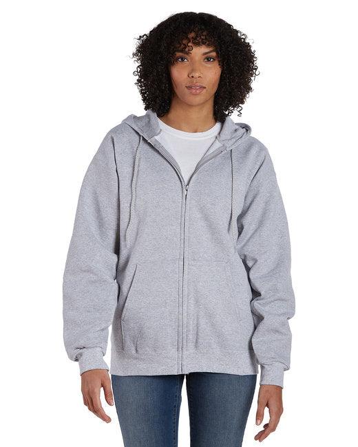 Hanes Adult 9.7 oz. Ultimate Cotton 90/10 Full-Zip Hooded Sweatshirt F280 - Dresses Max