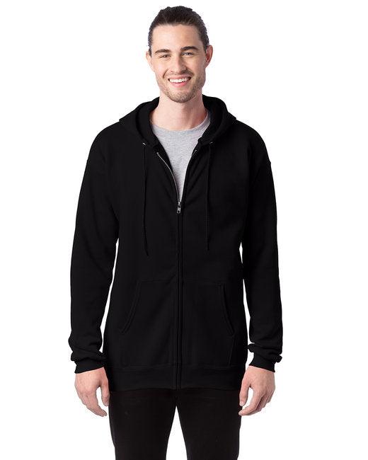 Hanes Adult 9.7 oz. Ultimate Cotton 90/10 Full-Zip Hooded Sweatshirt F280 - Dresses Max