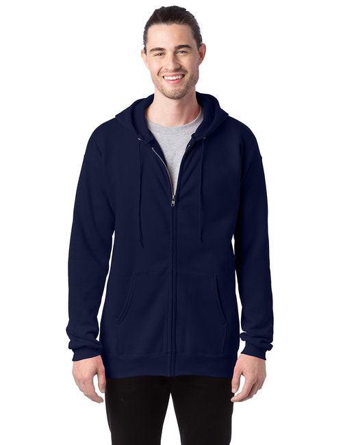 Hanes Adult 9.7 oz. Ultimate Cotton 90/10 Full-Zip Hooded Sweatshirt F280 - Dresses Max