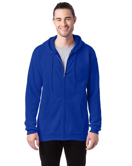 Hanes Adult 9.7 oz. Ultimate Cotton 90/10 Full-Zip Hooded Sweatshirt F280 - Dresses Max