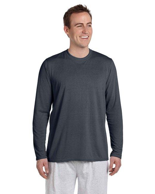 Gildan Adult Performance® Adult 5 oz. Long-Sleeve T-Shirt G424 - Dresses Max