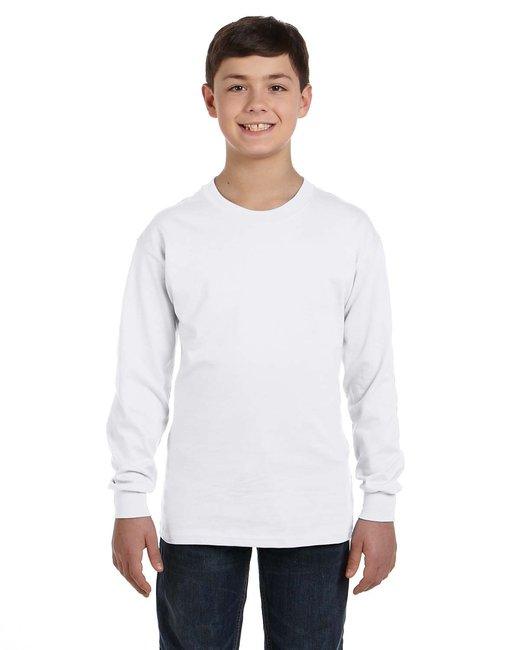 Gildan Youth Heavy Cotton Long-Sleeve T-Shirt G540B - Dresses Max