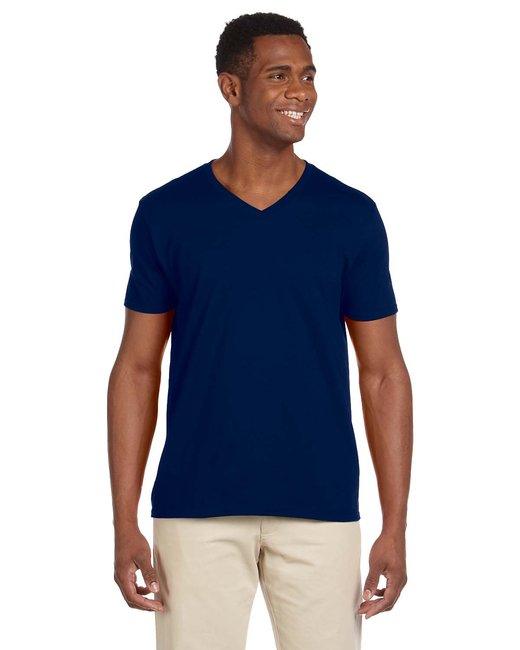 Gildan Adult Softstyle V-Neck T-Shirt G64V - Dresses Max