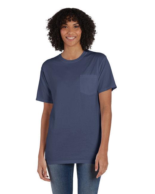 ComfortWash by Hanes Unisex Garment-Dyed T-Shirt with Pocket GDH150 - Dresses Max