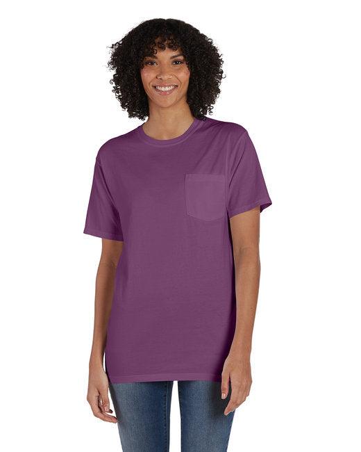 ComfortWash by Hanes Unisex Garment-Dyed T-Shirt with Pocket GDH150 - Dresses Max