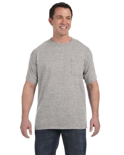 Hanes Men's Authentic-T Pocket T-Shirt H5590 - Dresses Max