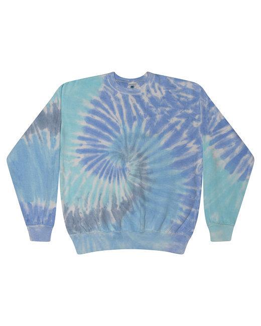 Tie-Dye Adult 8.5 oz., 80/20 crew neck fleece H8100 - Dresses Max