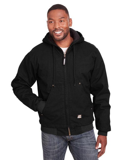 Berne Men's Highland Washed Cotton Duck Hooded Jacket HJ375 - Dresses Max