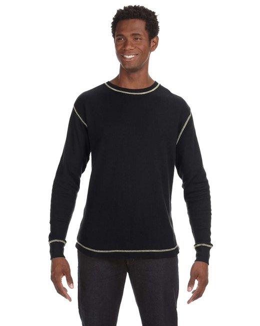 J America Men's Vintage Long-Sleeve Thermal T-Shirt JA8238 - Dresses Max
