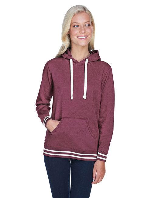 J America Ladies' Relay Hooded Sweatshirt JA8651 - Dresses Max