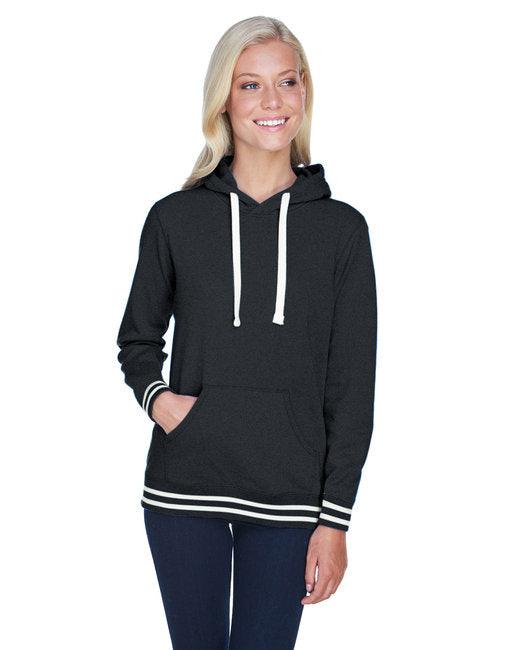 J America Ladies' Relay Hooded Sweatshirt JA8651 - Dresses Max
