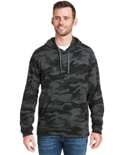 J America Adult Tailgate Fleece Pullover Hooded Sweatshirt JA8815 - Dresses Max