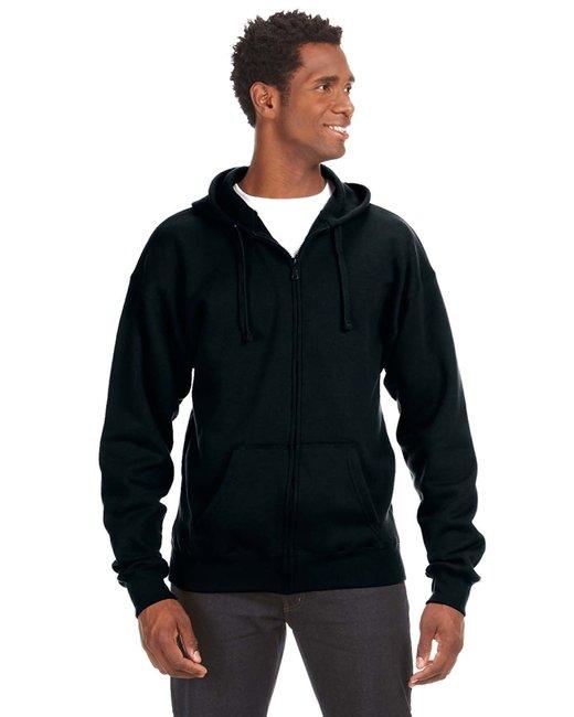 J America Adult Premium Full-Zip Fleece Hooded Sweatshirt JA8821 - Dresses Max