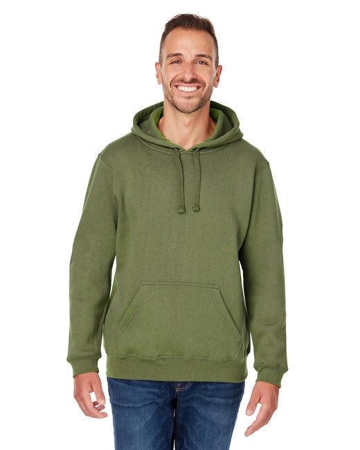 J America Adult Premium Fleece Pullover Hooded Sweatshirt JA8824 - Dresses Max