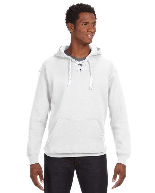 J America Adult Sport Lace Hooded Sweatshirt JA8830 - Dresses Max