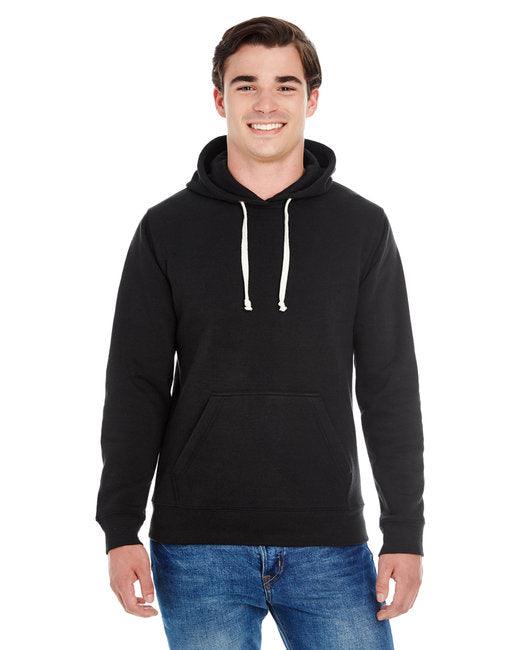 J America Adult Triblend Pullover Fleece Hooded Sweatshirt JA8871 - Dresses Max