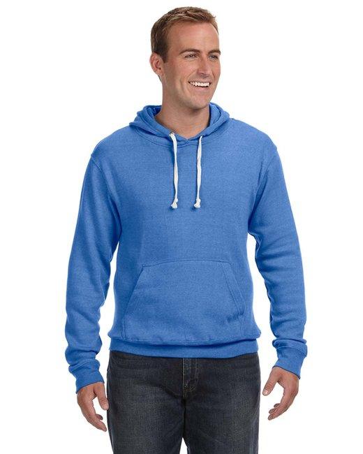 J America Adult Triblend Pullover Fleece Hooded Sweatshirt JA8871 - Dresses Max