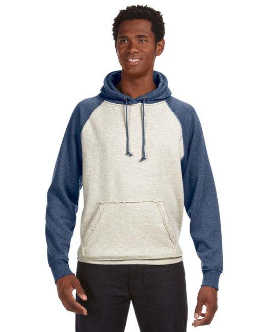 J America Adult Vintage Heather Pullover Hooded Sweatshirt JA8885 - Dresses Max