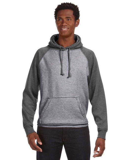 J America Adult Vintage Heather Pullover Hooded Sweatshirt JA8885 - Dresses Max