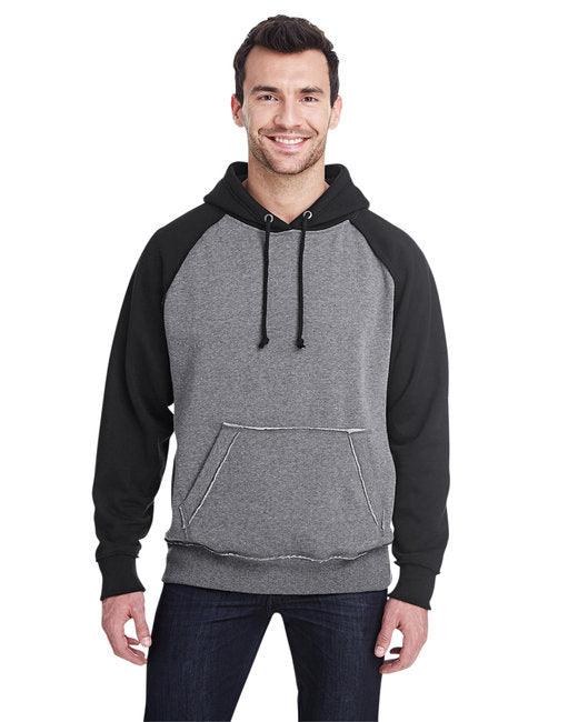 J America Adult Vintage Heather Pullover Hooded Sweatshirt JA8885 - Dresses Max