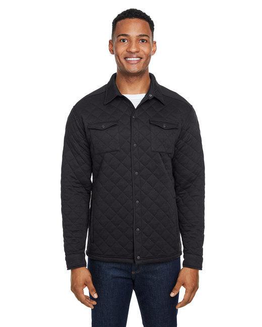 J America Adult Quilted Jersey Shirt Jacket JA8889 - Dresses Max