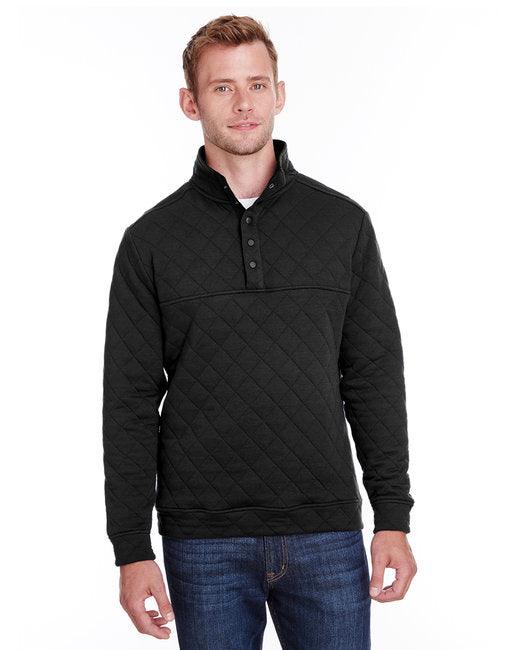 J America Adult Quilted Snap Pullover JA8890 - Dresses Max