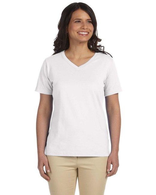 LAT Ladies' Premium Jersey V-Neck T-Shirt L-3587 - Dresses Max