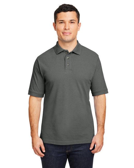 Harriton Men's 6 oz. Ringspun Cotton Piqu Short-Sleeve Polo M200 - Dresses Max