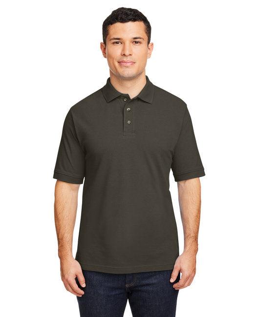 Harriton Men's 6 oz. Ringspun Cotton Piqu Short-Sleeve Polo M200 - Dresses Max