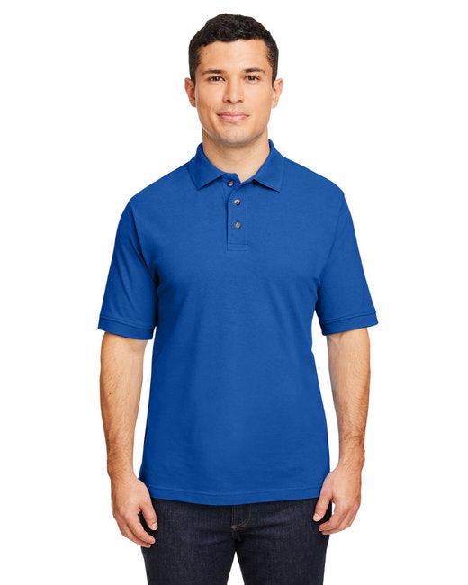 Harriton Men's 6 oz. Ringspun Cotton Piqu Short-Sleeve Polo M200 - Dresses Max