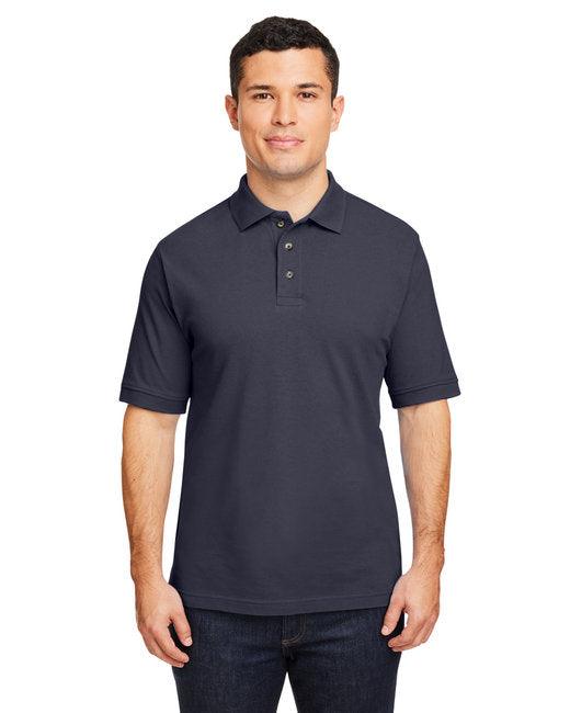 Harriton Men's 6 oz. Ringspun Cotton Piqu Short-Sleeve Polo M200 - Dresses Max
