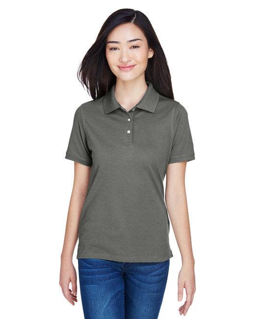 Harriton Ladies' 5.6 oz. Easy Blend Polo M265W - Dresses Max