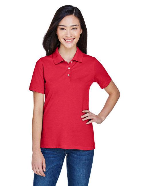 Harriton Ladies' 5.6 oz. Easy Blend Polo M265W - Dresses Max