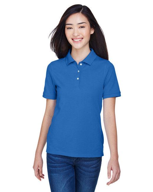 Harriton Ladies' 5.6 oz. Easy Blend Polo M265W - Dresses Max