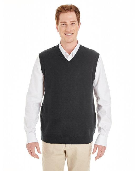 Harriton Men's Pilbloc V-Neck Sweater Vest M415 - Dresses Max
