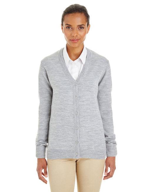 Harriton Ladies' Pilbloc V-Neck Button Cardigan Sweater M425W - Dresses Max