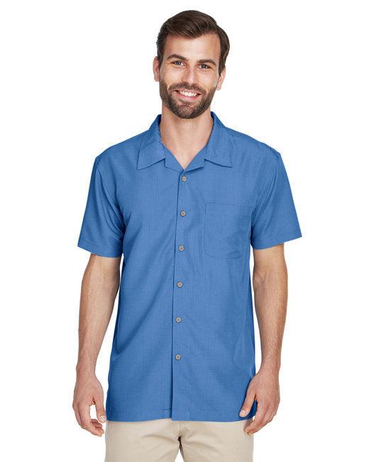 Harriton Men's Barbados Textured Camp Shirt M560 - Dresses Max